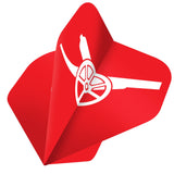 Arsenal FC Dart Flights - Official Licensed - No2 - Std - The Gunners - F4 - Red - 2 Sided Mono