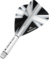 Mission Alliance Black Kite Dart Flights Combo With Griplock Shafts White / Short