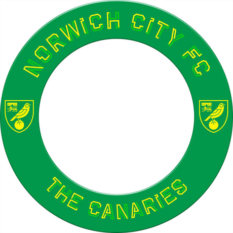 Norwich City FC - Official Licensed - The Canaries - Dartboard Surround - S2 - Green