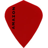 Amazon Dart Flights - Kite Shape - 100 Micron Red