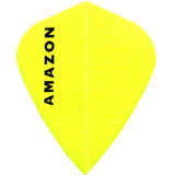 Amazon Dart Flights - Kite Shape - 100 Micron Yellow