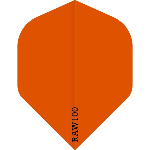 *Dart Flights - Raw 100 - 100 Micron - Std - Plain Neon Orange