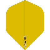 *Dart Flights - Raw 100 - 100 Micron - Std - Plain Neon Yellow