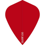 *Dart Flights - Raw 100 - 100 Micron - Kite - Plain Red