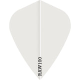 *Dart Flights - Raw 100 - 100 Micron - Kite - Plain White