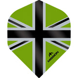 *Mission Alliance-X Union Jack Dart Flights - No2 - Std Green Black