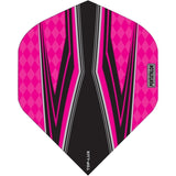Pentathlon TDP-Lux Dart Flights - Vision Black Centre - No2 - Std Pink