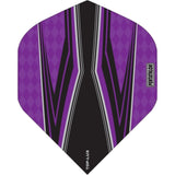 Pentathlon TDP-Lux Dart Flights - Vision Black Centre - No2 - Std Purple