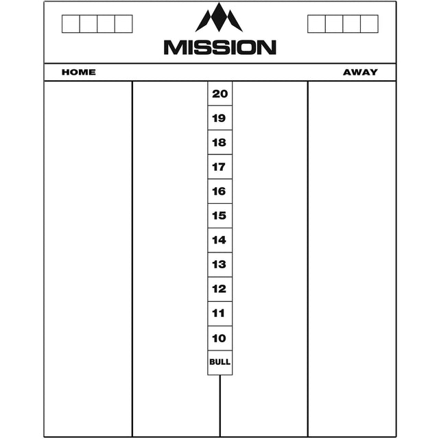 Mission Marker Boards - Drywipe Scoreboard - Whiteboard - Cricket