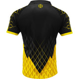 Harrows Paragon Dart Shirt - with Pocket - Black & Yellow