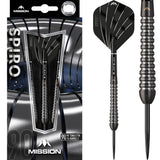 Mission Spiro Darts - Steel Tip - Graphite PVD - M2 - Black 20g