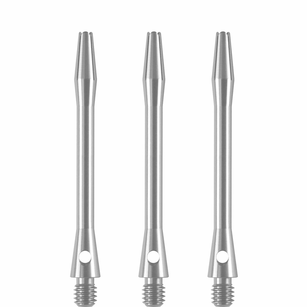 Designa Aluminium Shafts - Metal Dart Stems - Silver Medium