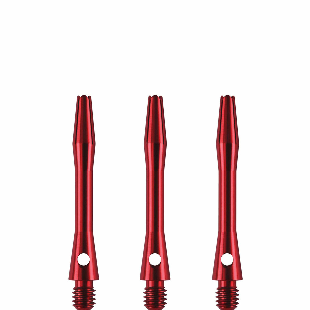 Designa Aluminium Shafts - Metal Dart Stems - Red Short