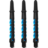 Harrows Carbon ST Shafts - Dart Stems - Black & Aqua Blue Medium