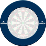 Mission Dartboard Surround - Pro - Heavy Duty - with Logo Blue
