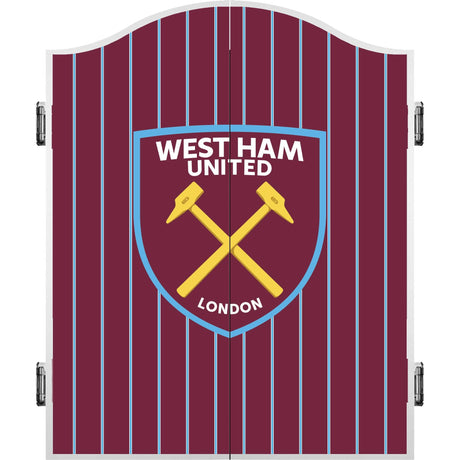 West Ham United FC - Official Licensed - Dartboard Cabinet - C2 - Stripe