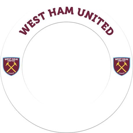 West Ham United FC - Official Licensed - Dartboard Surround - S2 - White Crest