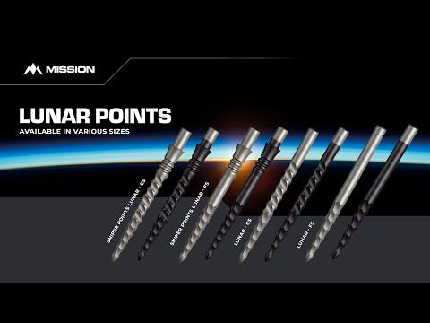 Mission Sniper Points - Steel Tip - Precision Spare Points - Lunar FS - Black