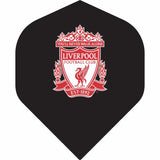 Liverpool FC Dart Flights - Official Licensed - No2 - Std - LFC - F4 - Black - Red Crest