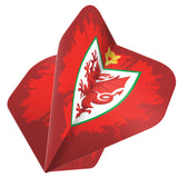 Wales FA - Dart Flights - 100 Micron - No2 - Std - Welsh \ Cymru - F3 - Crest with Design
