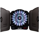 XQMax Electronic Dartboard in Cabinet - Multiplayer - with 6 Darts - 48 Games - Bern