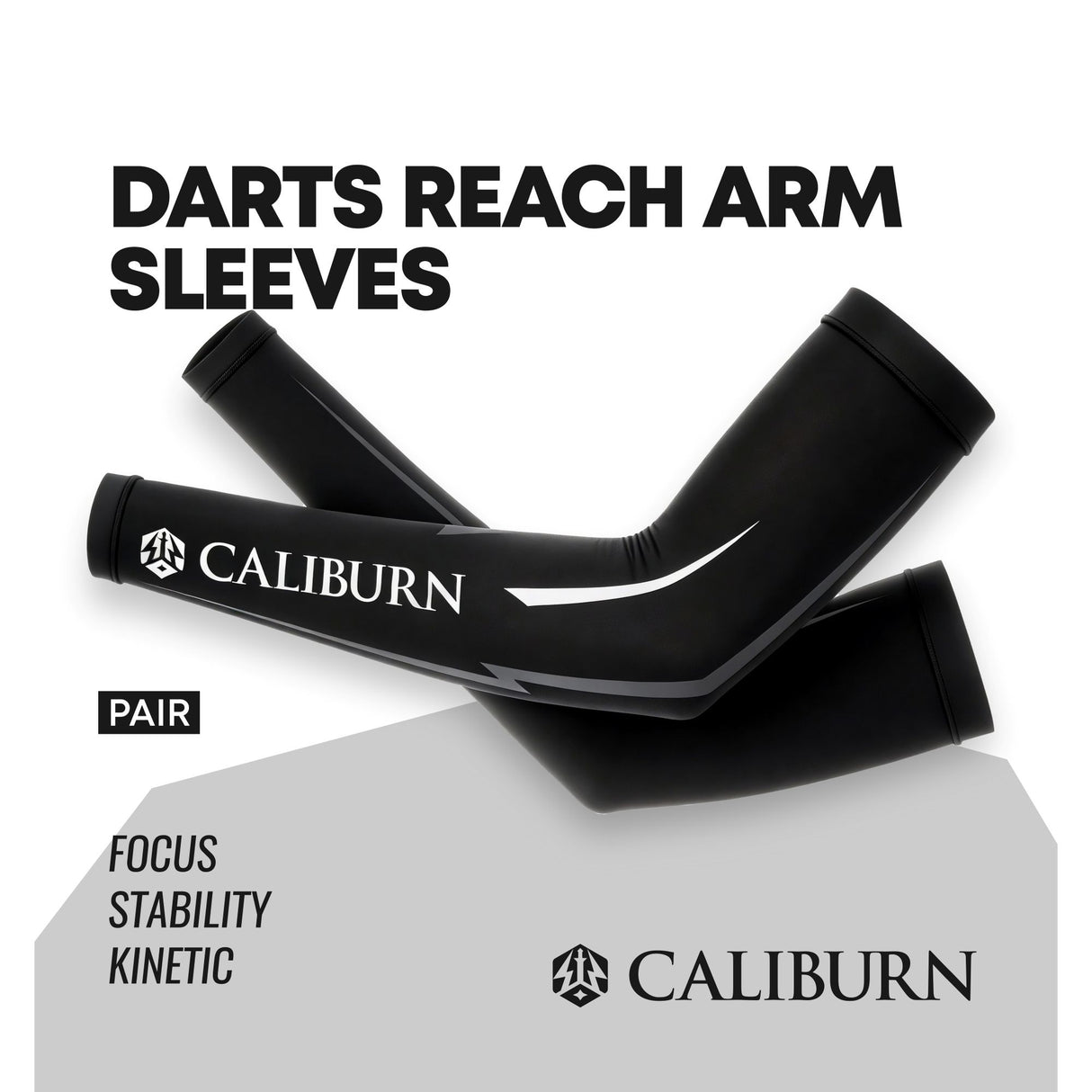 CALIBURN Darts REACH Armschoner (Paar) - Schwarz