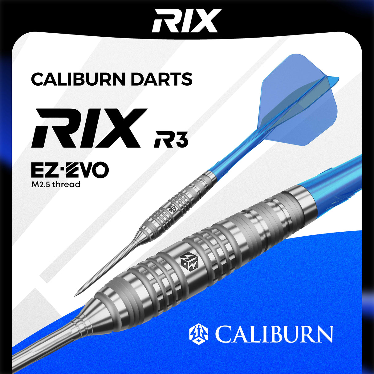 Caliburn Rix Darts - Stahlspitze - 90% Tungsten - R3