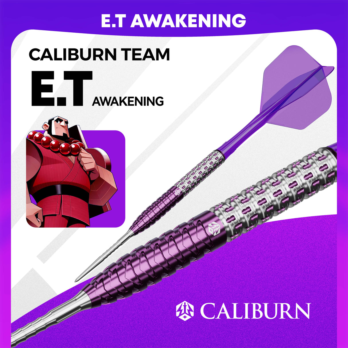 Caliburn Awakening Darts - Stahlspitze - 90% Tungsten - E.T