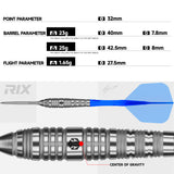 Caliburn Rix Darts - Stahlspitze - 90% Tungsten - R3