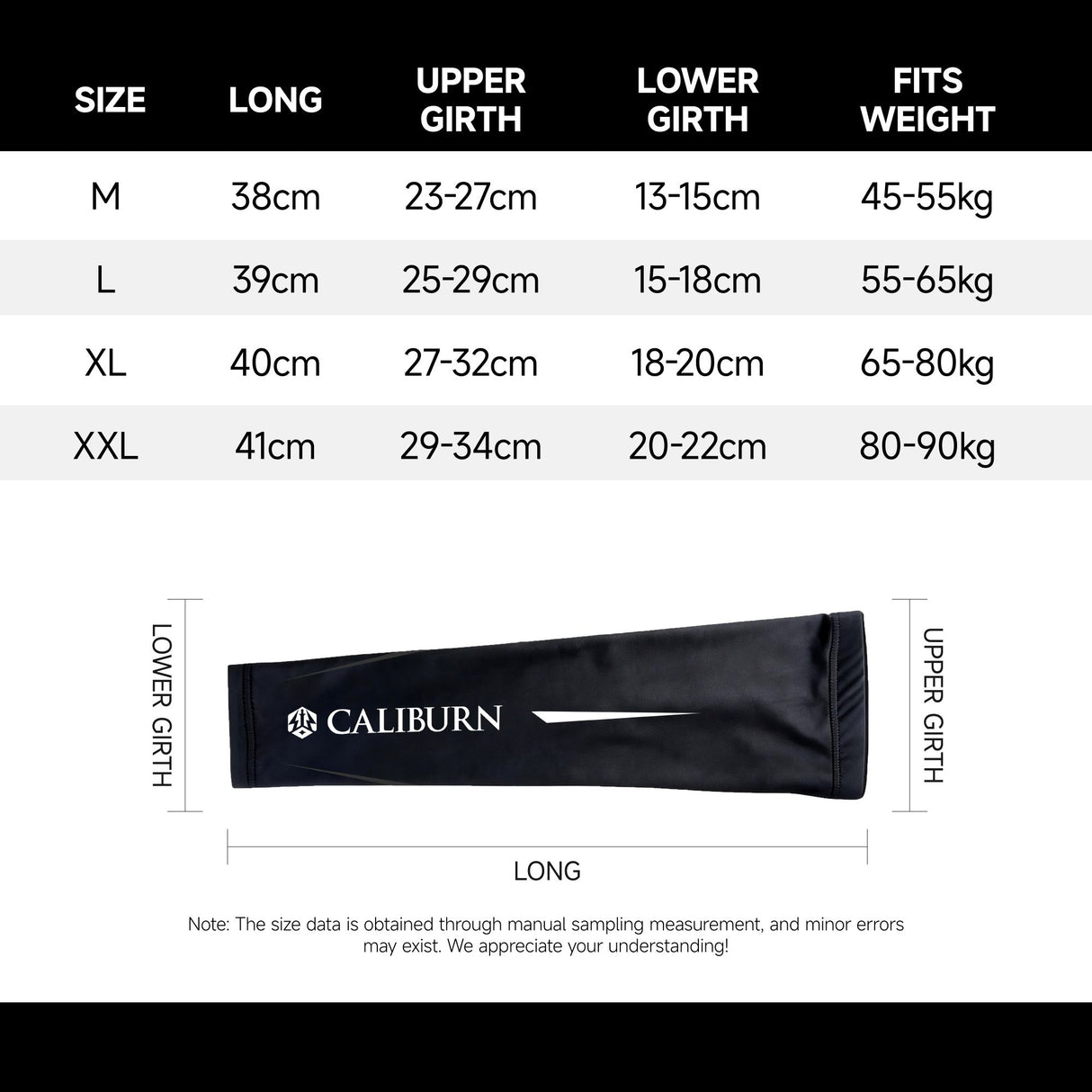 CALIBURN Darts REACH Armschoner (Paar) - Schwarz