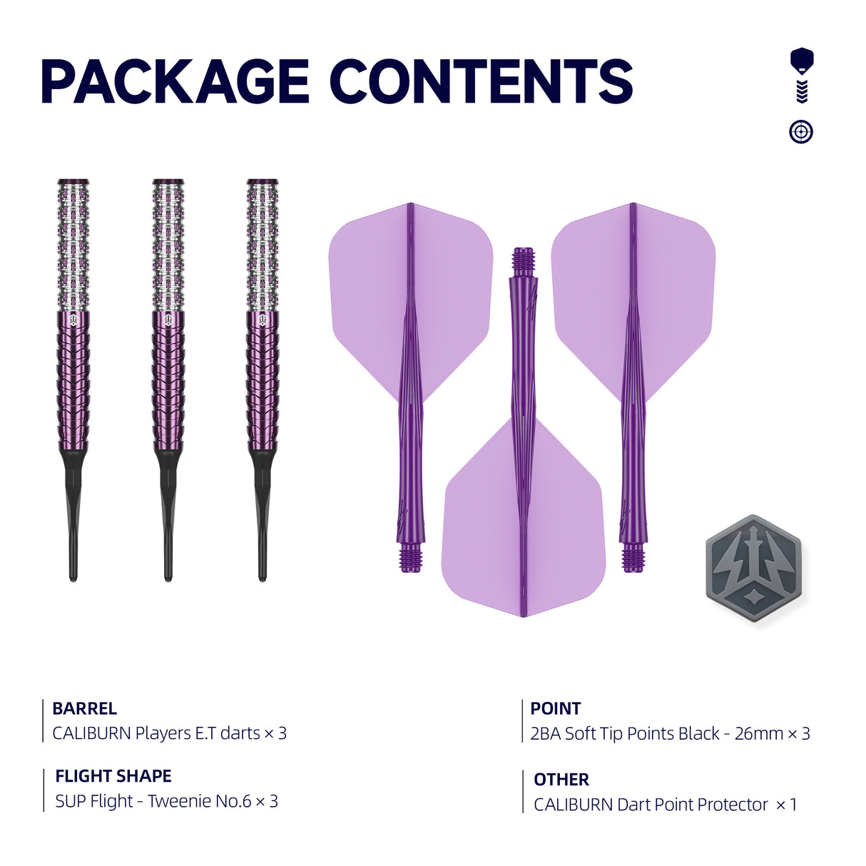 Caliburn Awakening Darts - Welche Spitze - 90% Tungsten - E.T