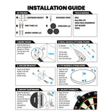 Caliburn AVA360 Dartboard - Professionell - Ultra Dünne Verdrahtung