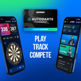 Winmau Autodarts Stativ Bundle - Reise Ständer & 12 Monate Lens Abonnement