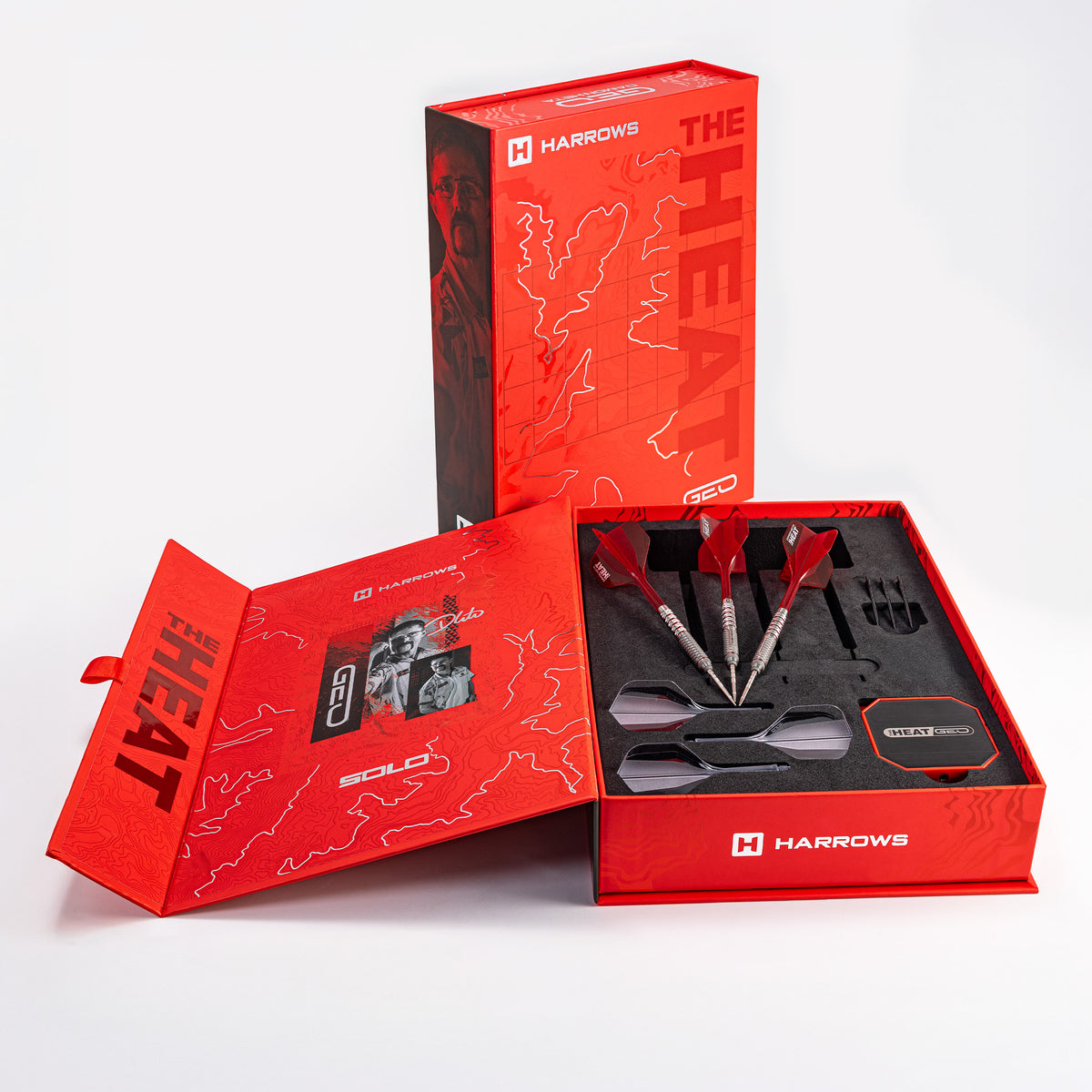 Harrows Damon Heta Darts - Stahlspitze - 90% Tungsten - Geo