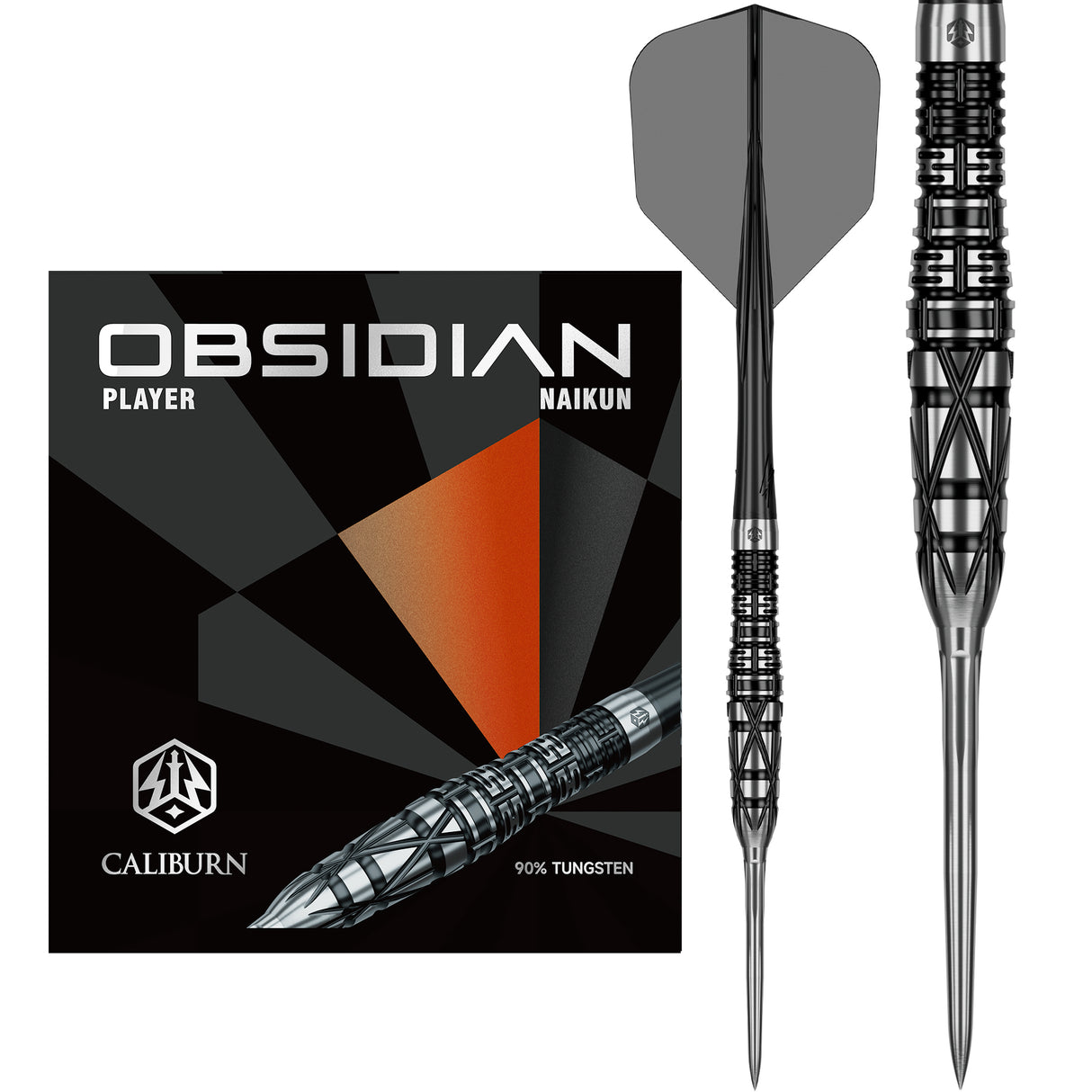 Caliburn Players Darts - Stahlspitze - 90% Tungsten - Obsidian: Naikun