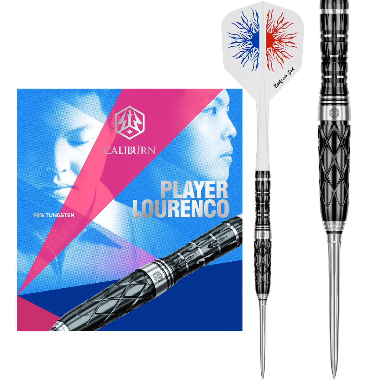 Caliburn Players Darts - Stahlspitze - 90% Tungsten - Lourenco