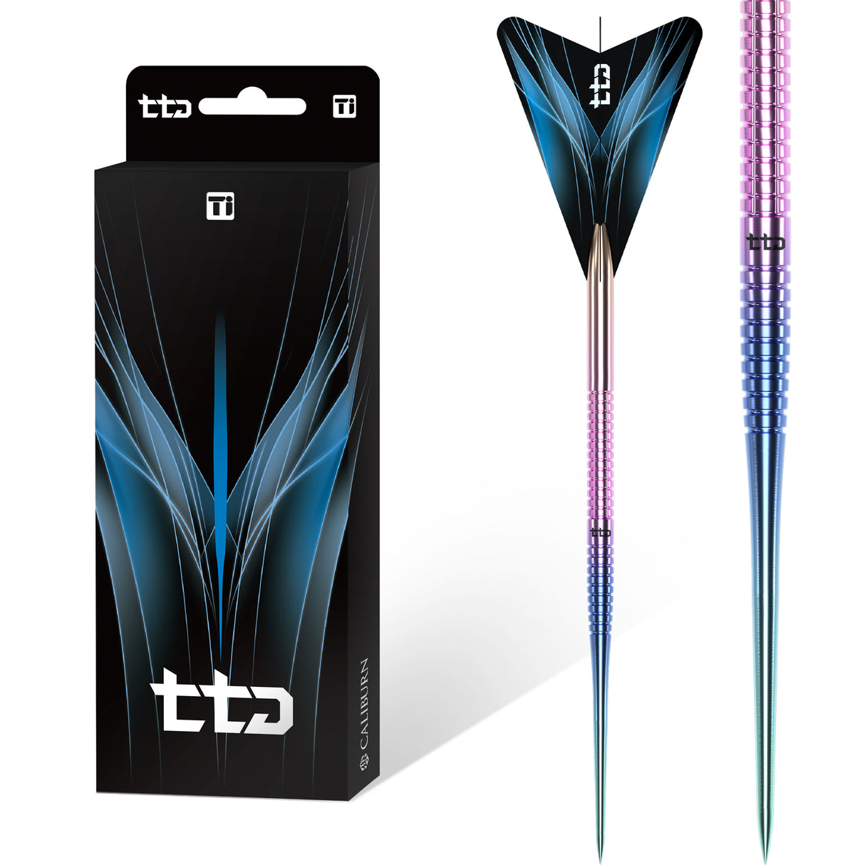Caliburn TTD Darts - Komplett Titan Dart - T1 - Regenbogen