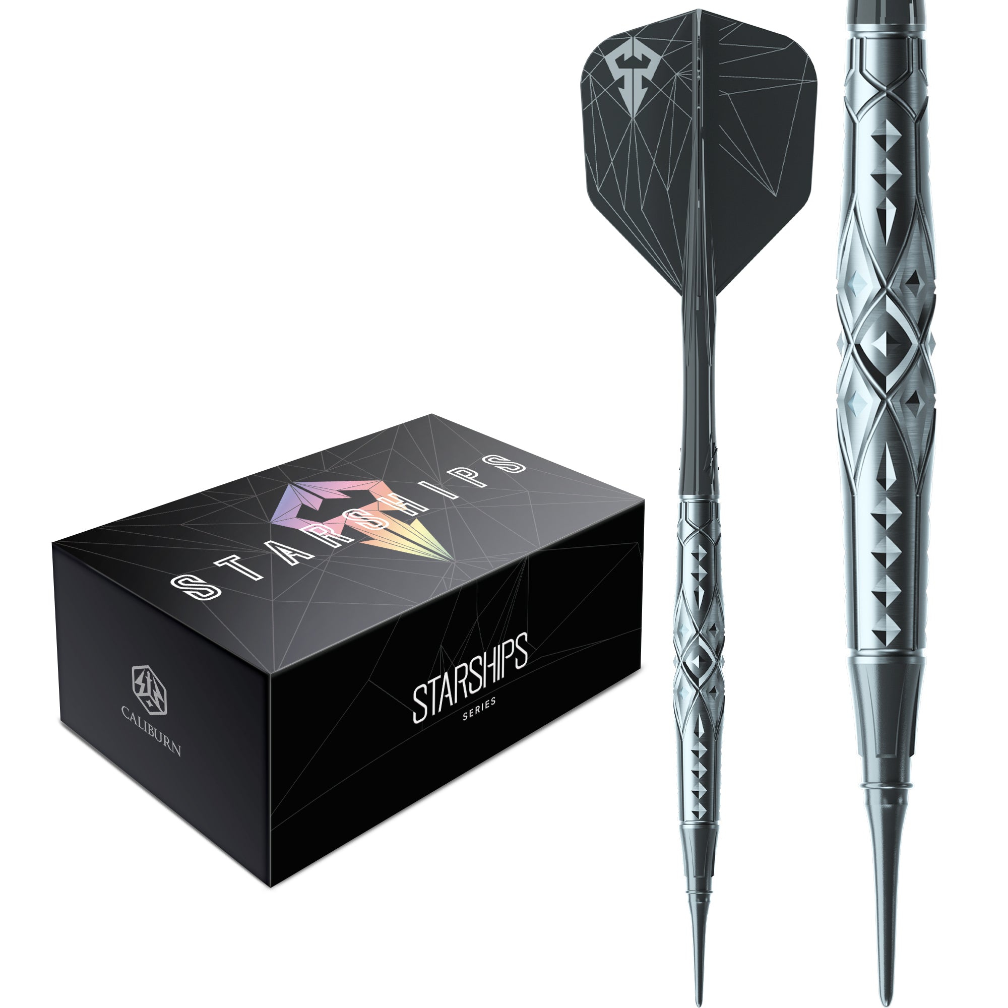 新品未使用　Caliburn STARSHIPS Brynhild ソフトダーツ Caliburn Starships Darts - Welche Spitze - 95% Wolfram - Brynhild