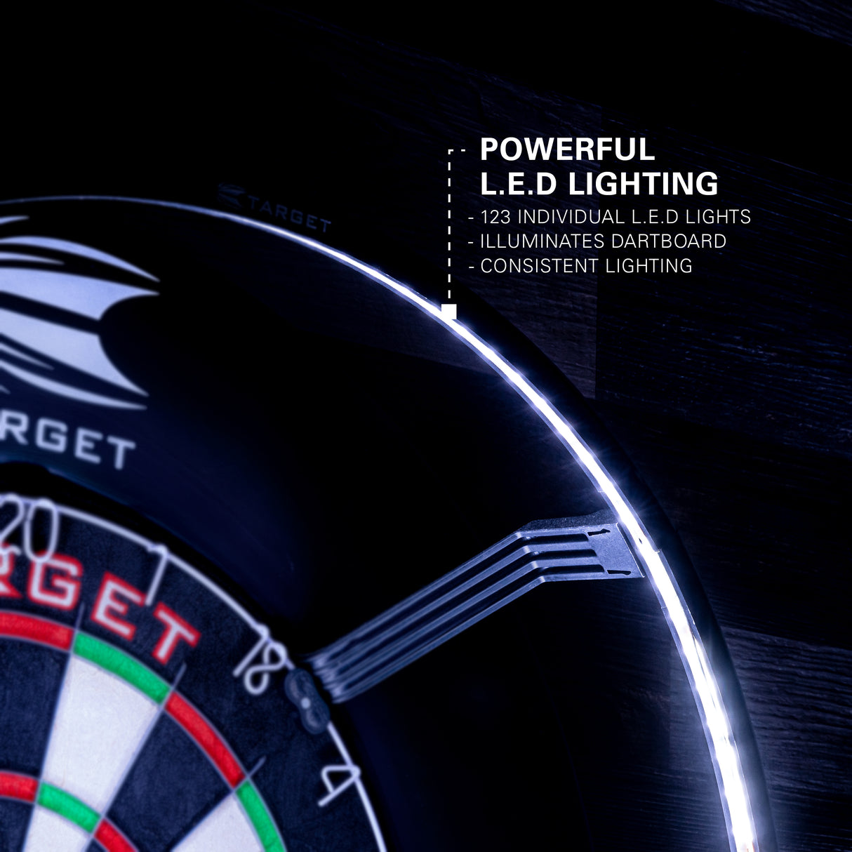 Target Corona Dartboard Beleuchtung - 360º Licht Ring