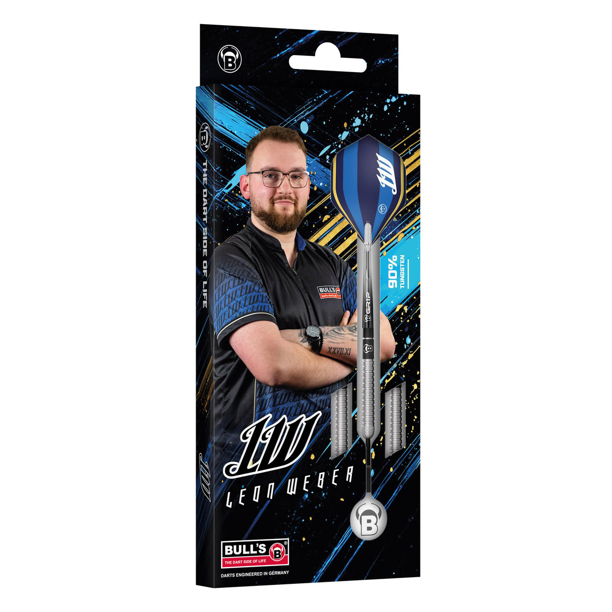 BULL'S Leon Weber Darts - Stahlspitze - 90% Tungsten