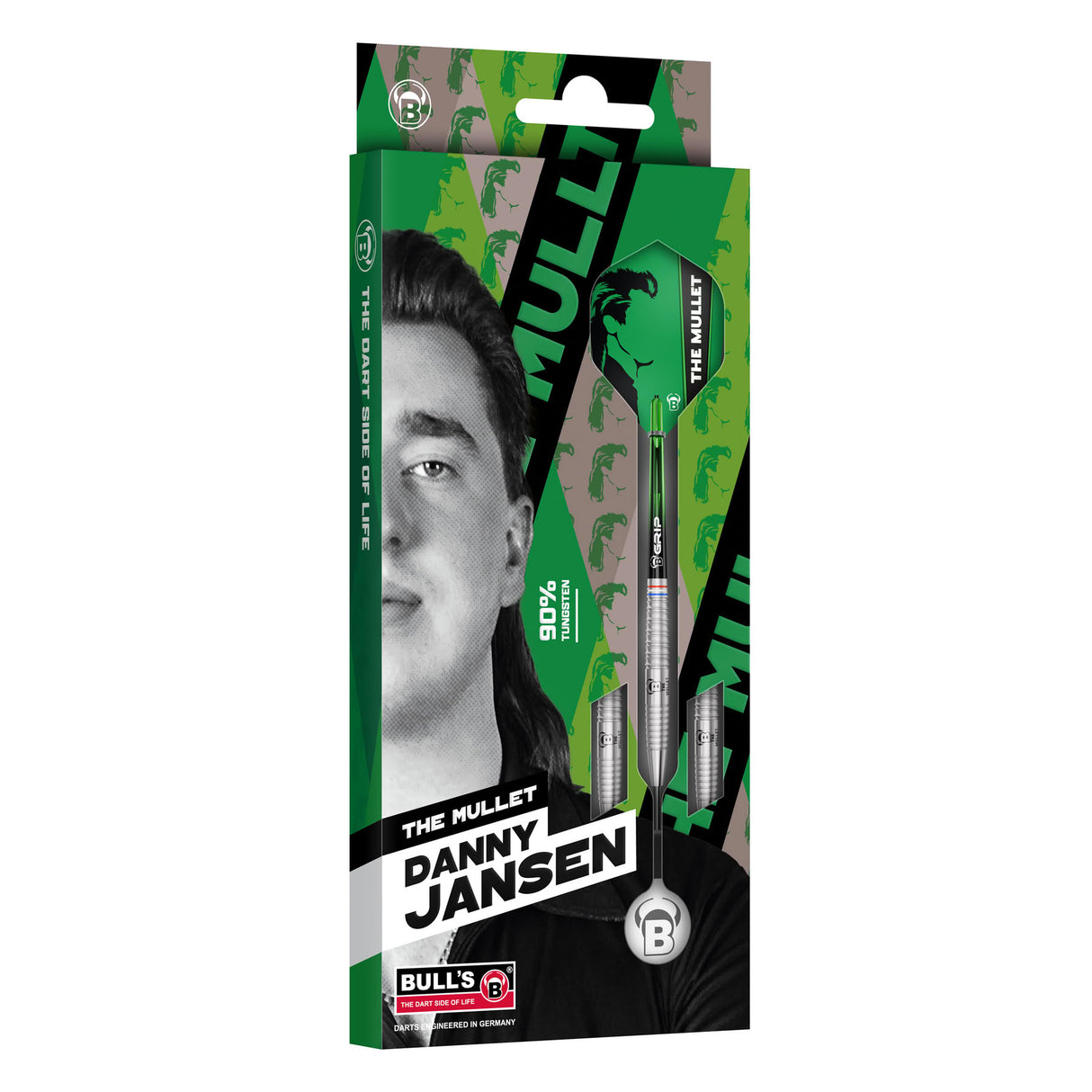BULL'S Danny Jansen Darts - Stahlspitze - 90% Tungsten - G2