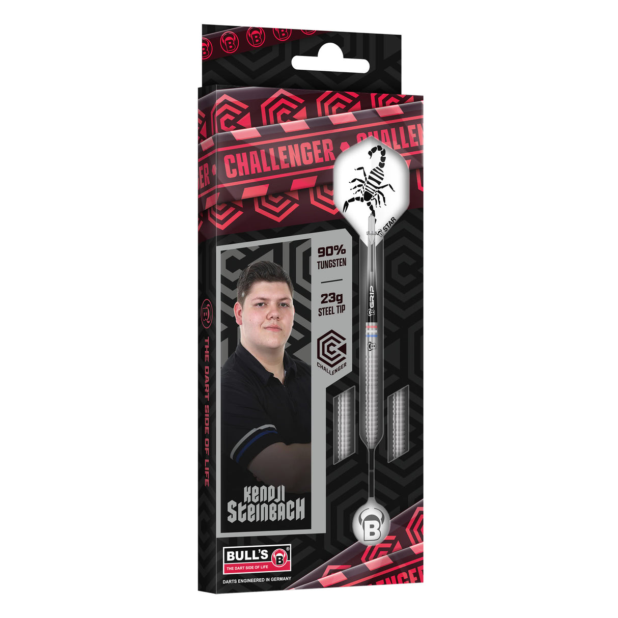 BULL'S Kendji Steinbach Darts - Stahlspitze - 90% Tungsten
