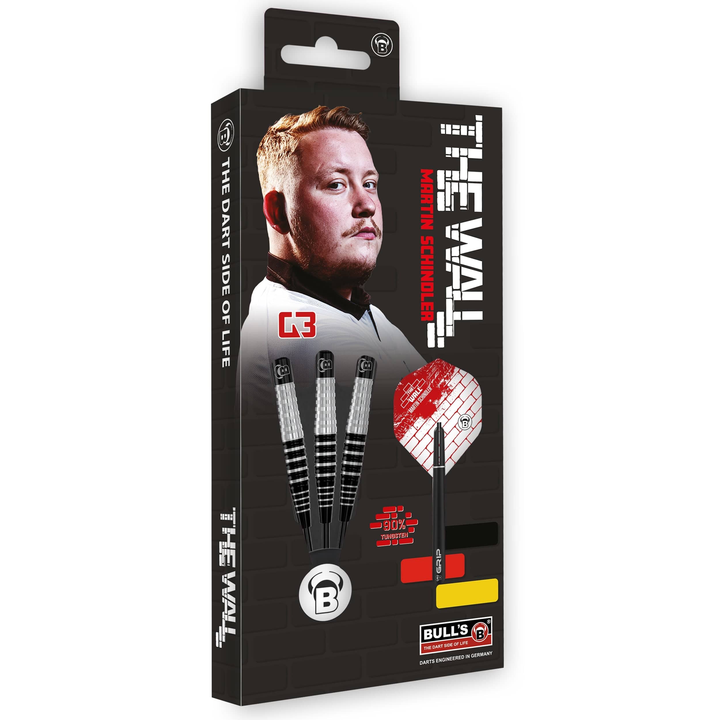 BULL'S Martin Schindler Darts – Stahlspitze – 90 % Wolfram – G3
