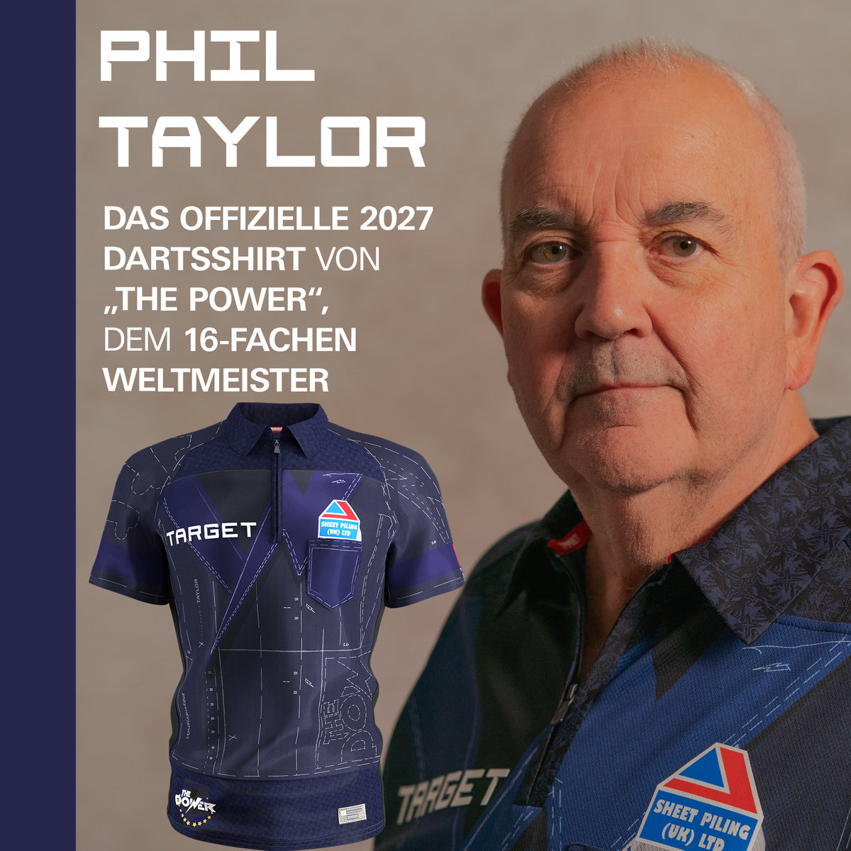 Target Spieler Darts Shirt - Phil Taylor 2027
