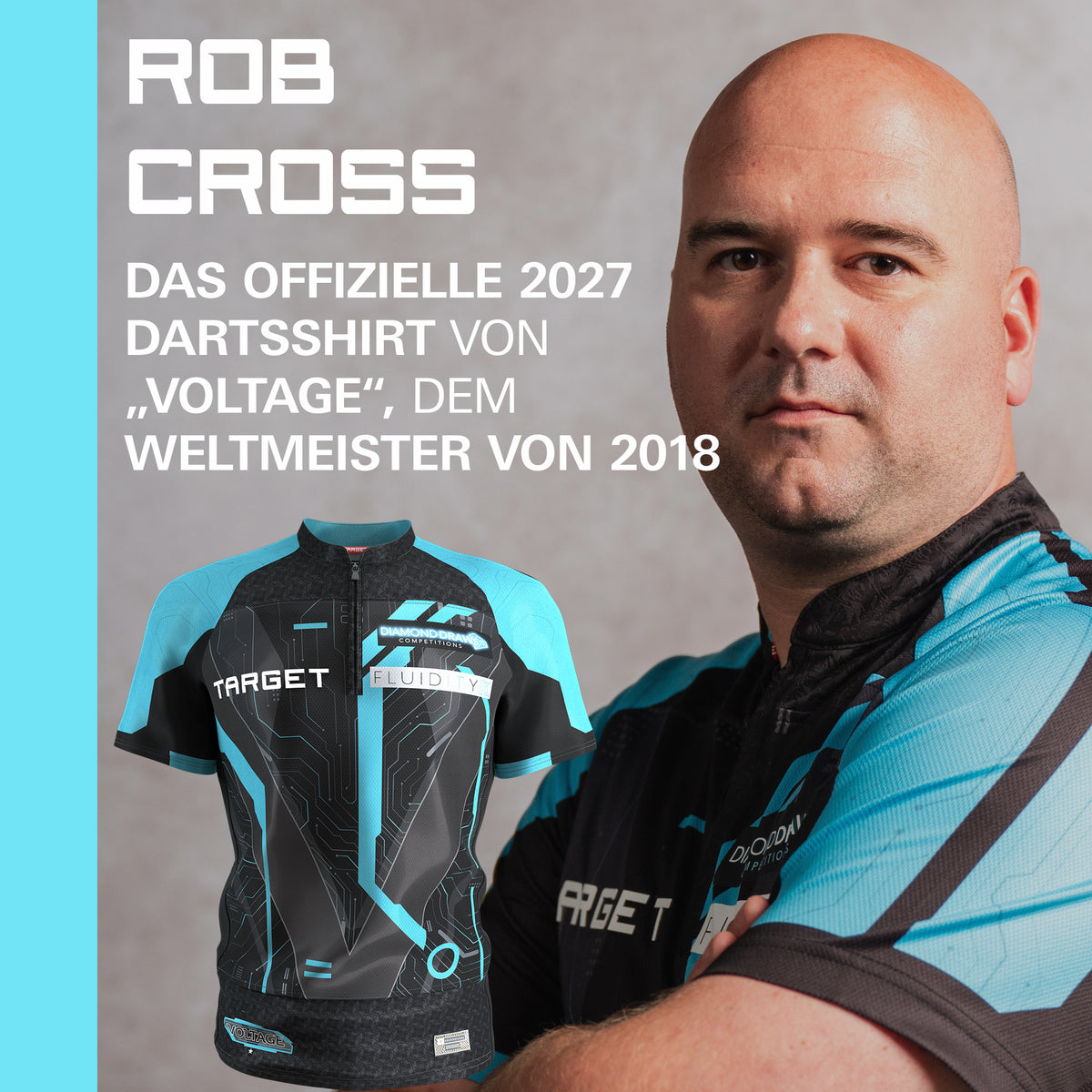 Target Spieler Darts Shirt - Rob Cross 2027
