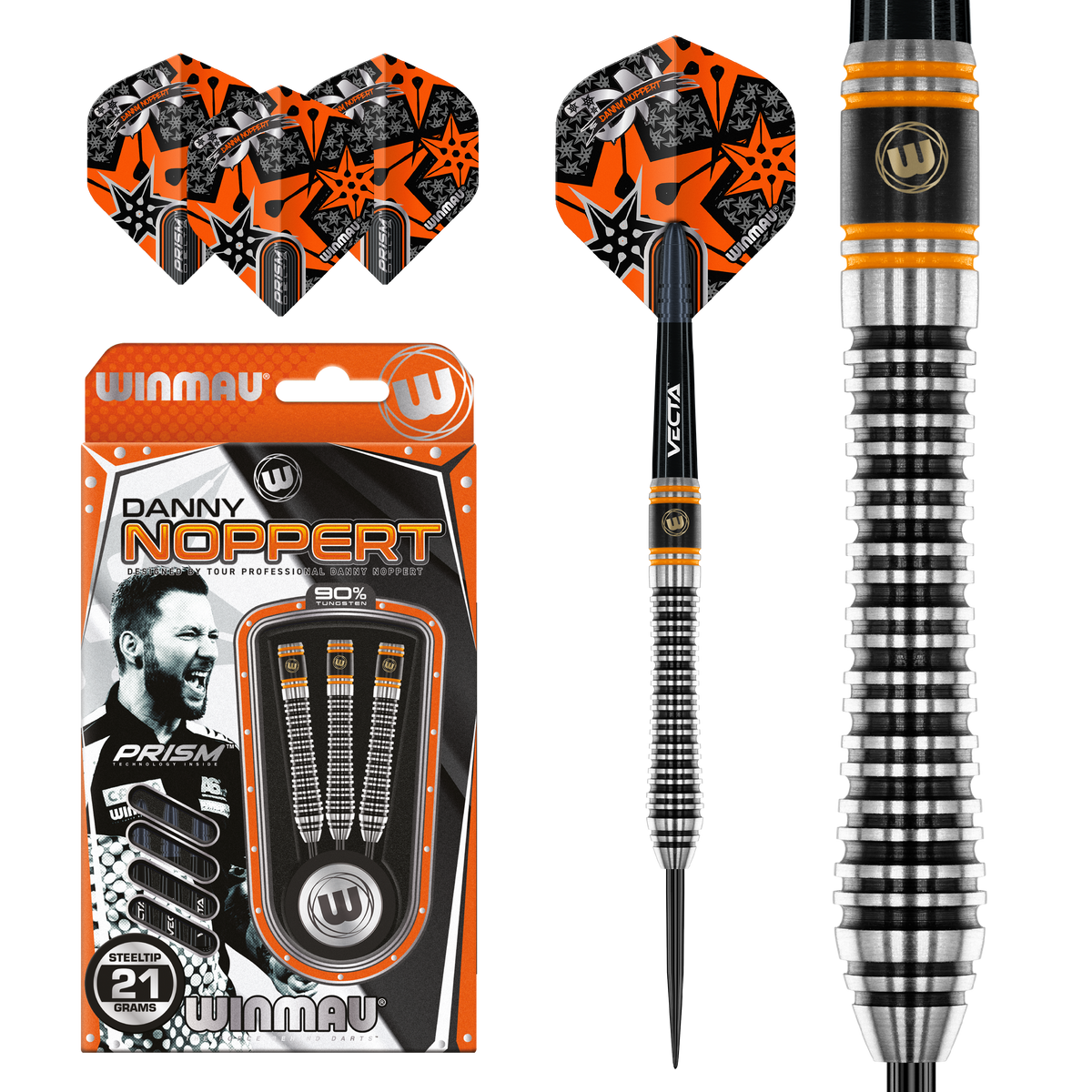 Winmau Danny Noppert Darts - Stahlspitze - 90% Tungsten - 2.0