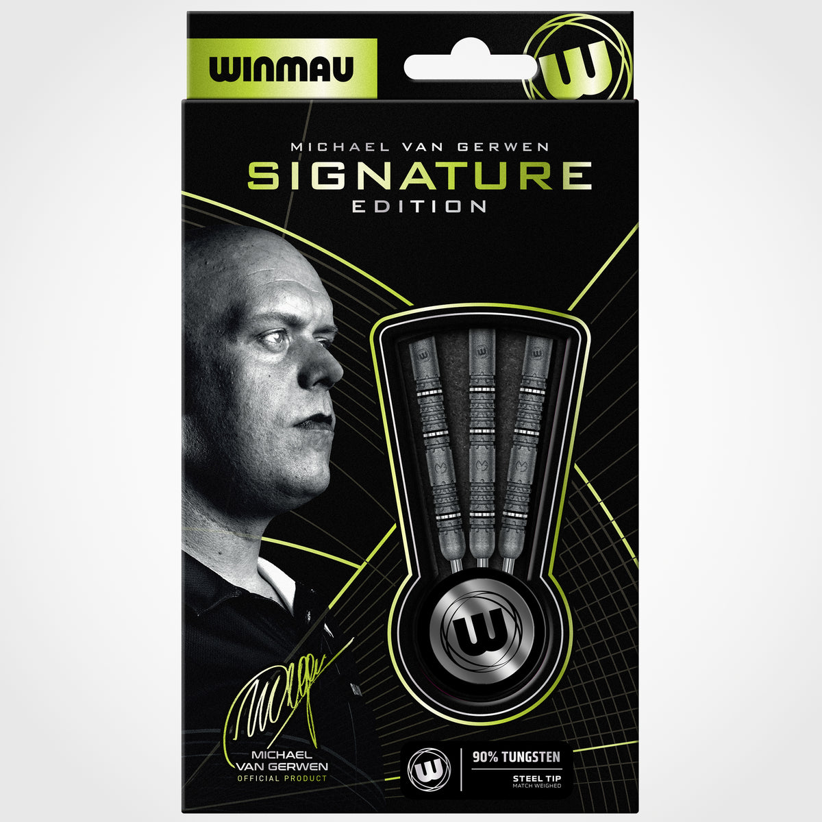 Winmau Michael van Gerwen Darts - Stahlspitze - 90% Tungsten - Signature