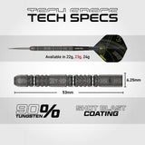 Winmau Michael van Gerwen Darts - Stahlspitze - 90% Tungsten - Signature