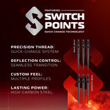 Winmau Fornax Switch Darts - Stahlspitze - 90% Tungsten - Verjüngt