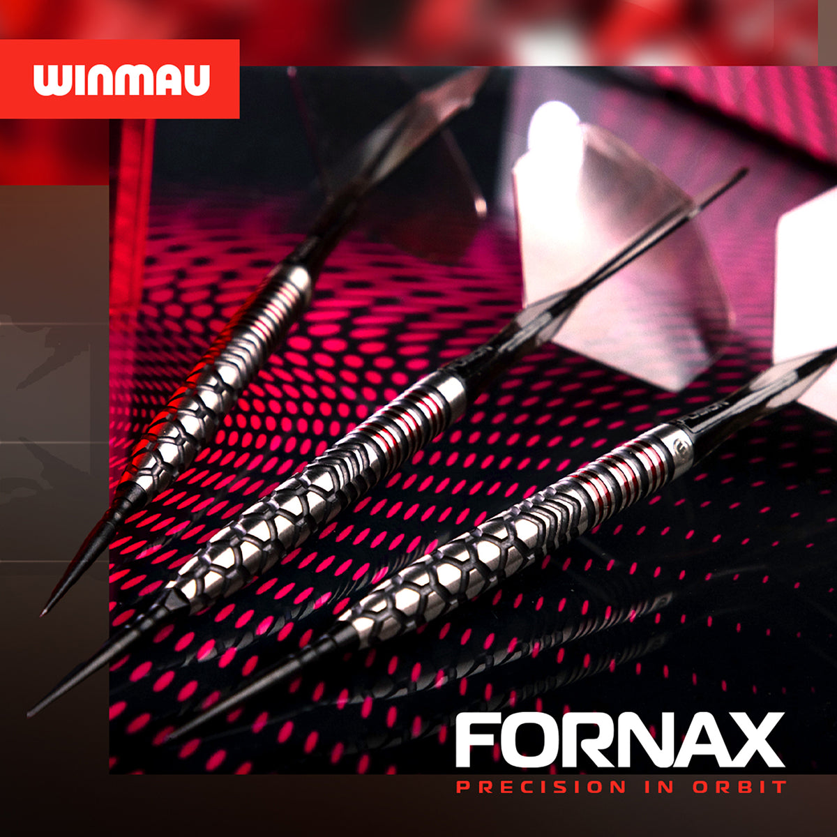 Winmau Fornax Switch Darts - Stahlspitze - 90% Tungsten - Verjüngt